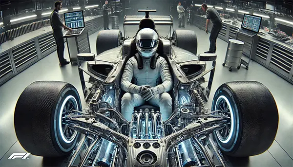 F1 driver cooling suit