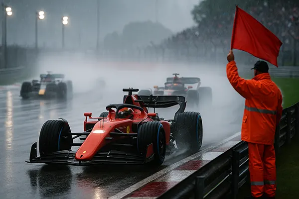 Red flag during race