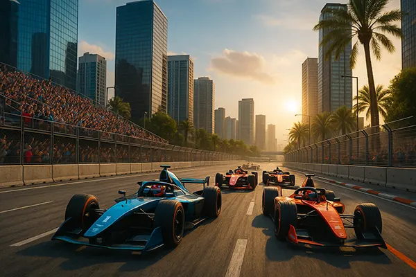 Modern motorsport event